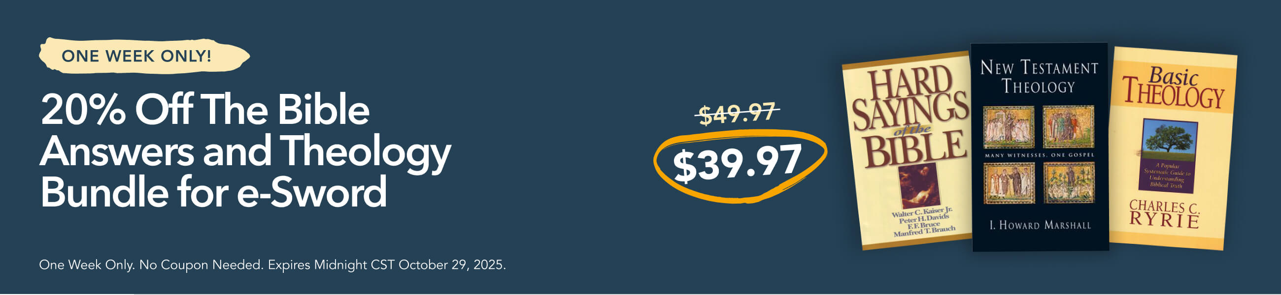 20% off Bible Answers & Theology Bundle